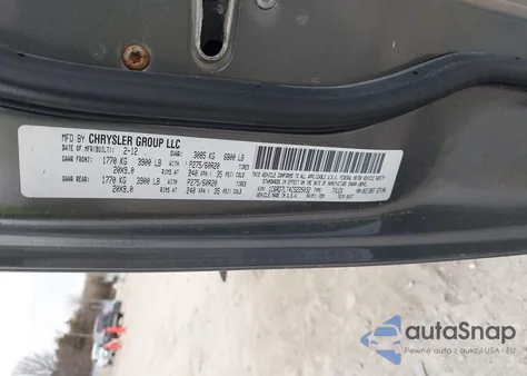 2012 Ram 1500 Slt из США, поврежденный, VIN 1C6RD7LT4CS225032